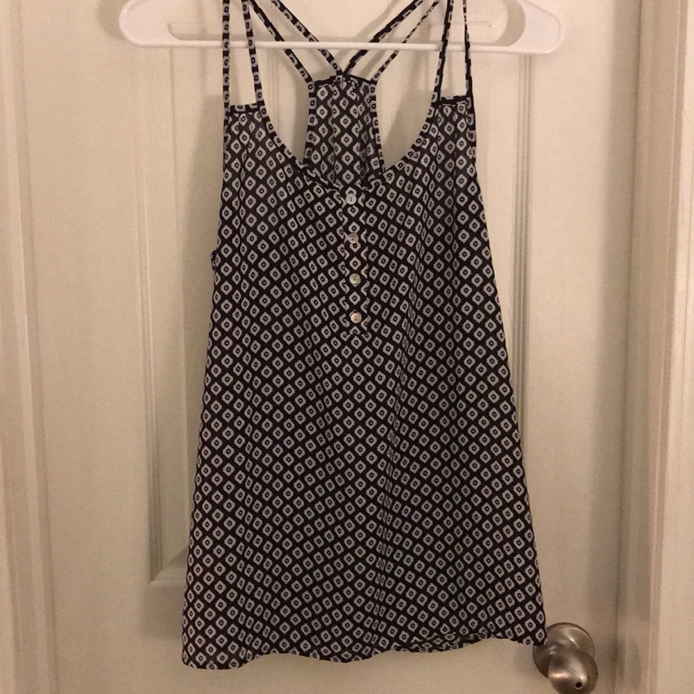 Black and white tank